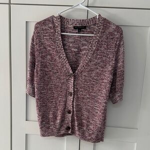 Banana Republic Burgundy Knit Cardigan